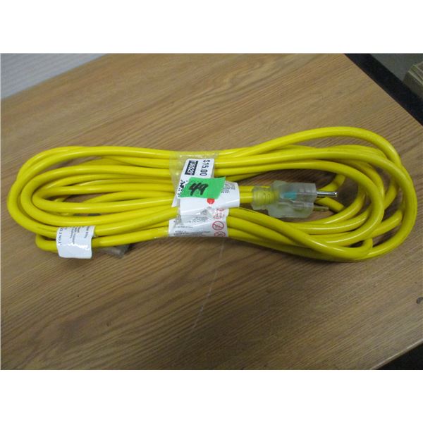 NEW:  YELLOW EXTENSION CORD