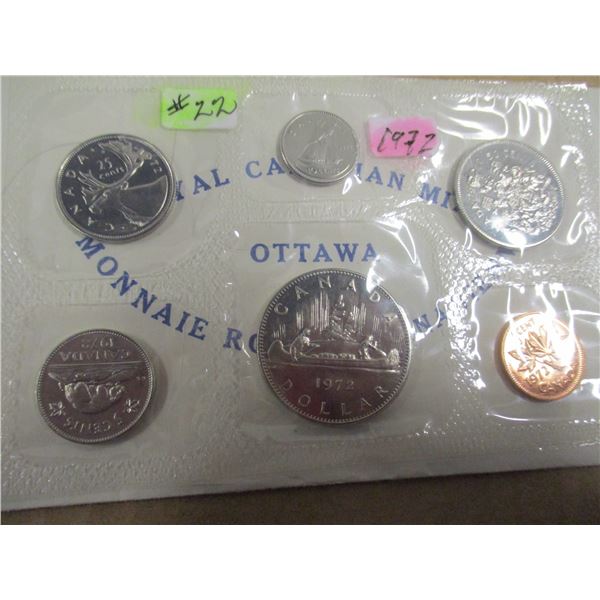 1972 PROOF CANADA MINT SEALED COIN SET