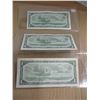 Image 2 : 1954 STOCK SHEET LAST OF CANADA $1 BILLS
