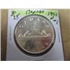 Image 1 : 1957 (3 WATERLINE) CANADA SILVER DOLLAR