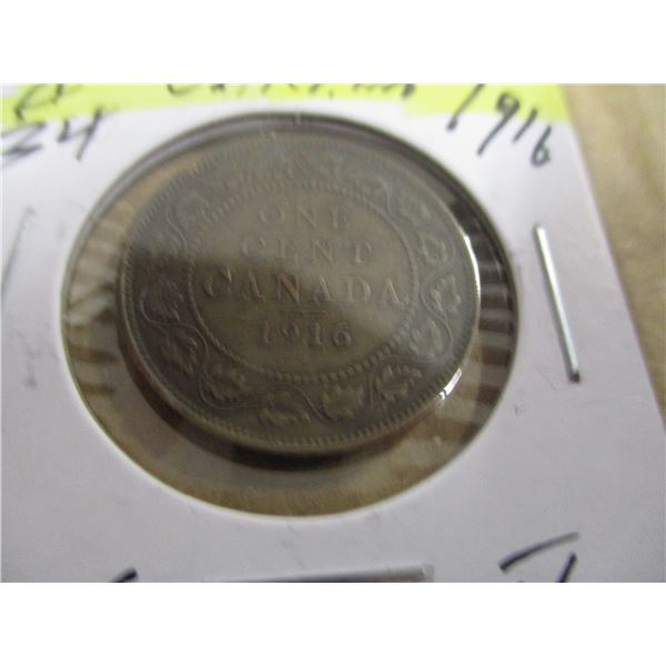 1916 CANADA KING GEORGE V LARGE CENT