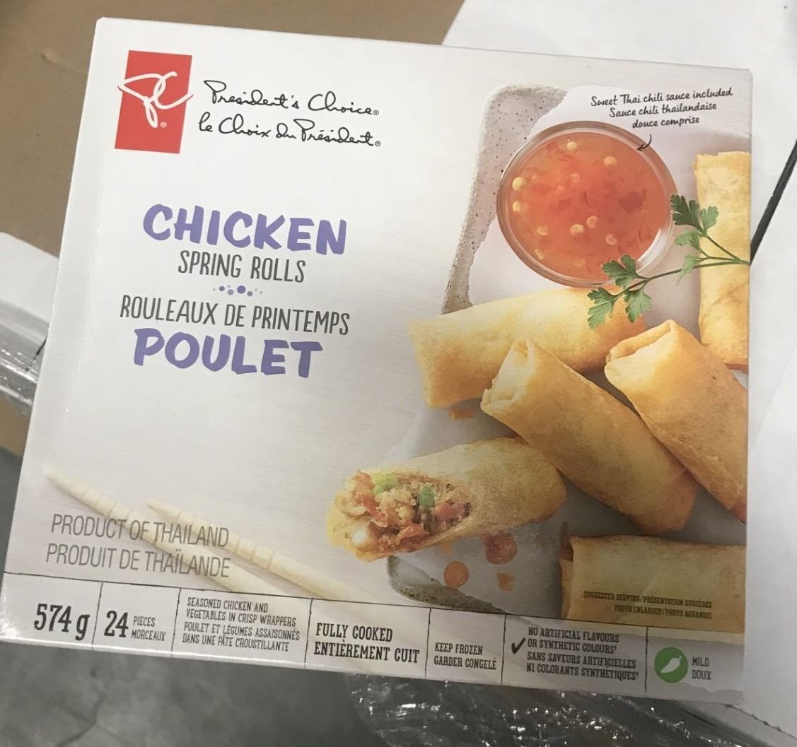 FROZEN: CHICKEN SPRING ROLLS (24/575G) - BOX