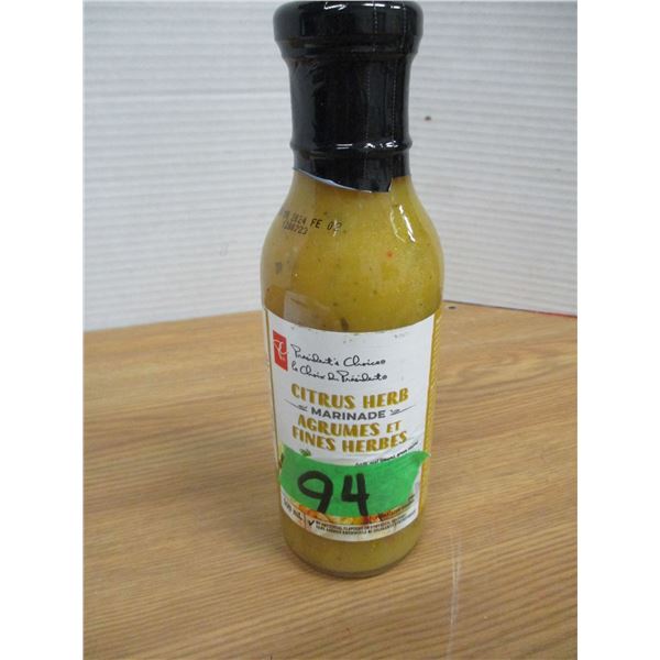SHELF PULLS (AS IS):  CITRUS & HERB MARINADE (350ML) - BOTTLE