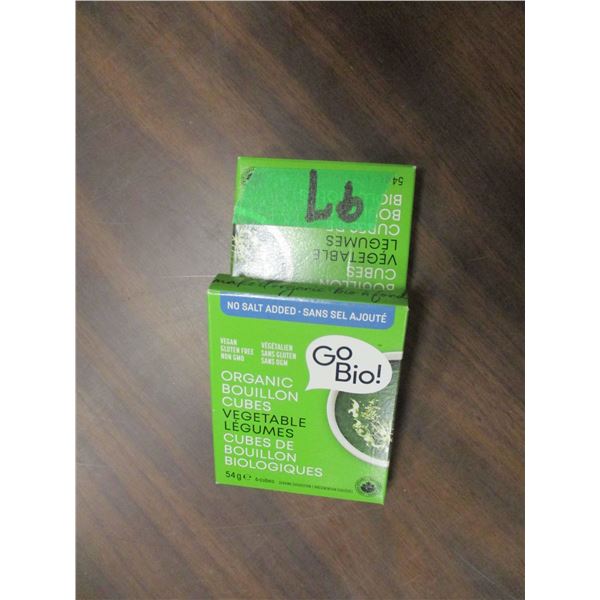 SHELF PULLS (AS IS):  VEGETABLE BROTH CUBES - 2 BOXES