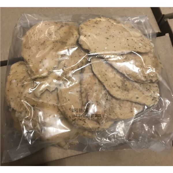 FROZEN:  RAW MARINATED CHICKEN BREAST (APPROX. 2.63 LBS) - BAG