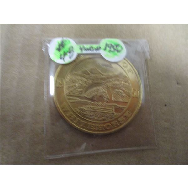 1950 CITY OF WHITEHORSE SCARCE KLONDIKE DOLLAR