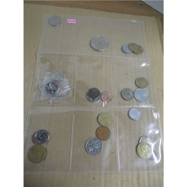 STOCK SHEET OF CANADA/WORLD COLLECTABLE COINS