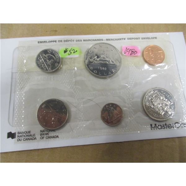 1980 PROOF CANADA MINT SEALED COIN SET