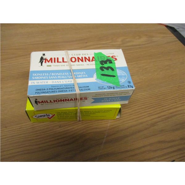 SHELF PULLS (AS IS):  SARDINES - 2 BOXES