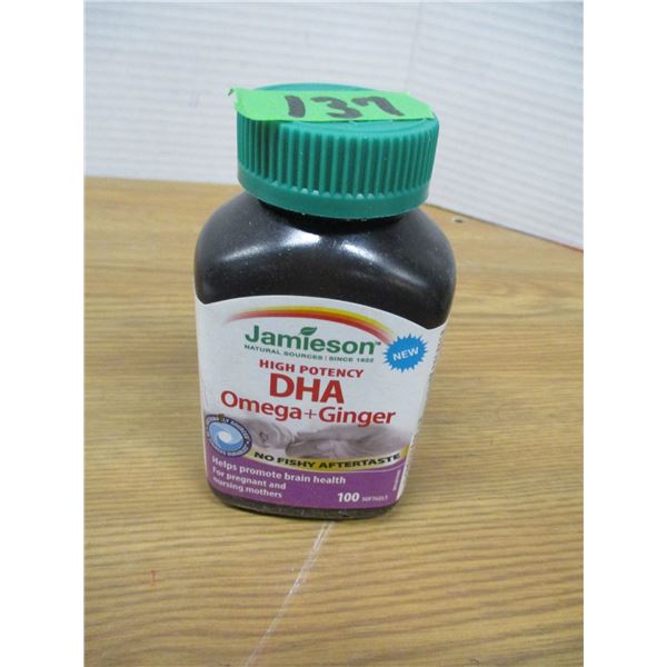 SHELF PULLS (AS IS):  DHA OMEGA & GINGER - BOTTLE