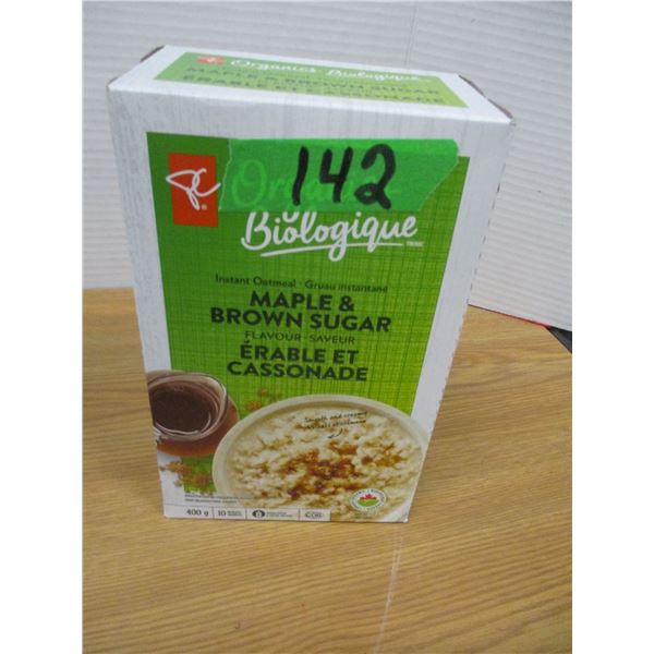 SHELF PULLS (AS IS):  MAPLE & BROWN SUGAR CEREAL (10 PACKAGES) - BOX