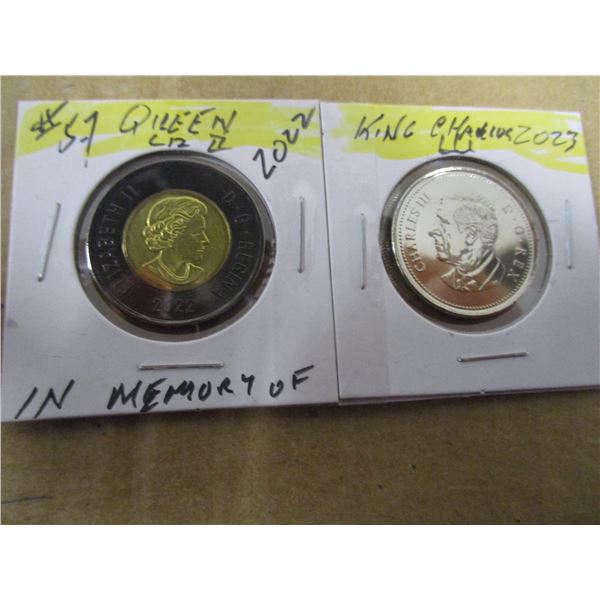 2022 MEMORY OF QUEEN ELIZABETH II & KING CHARLES III COIN SET