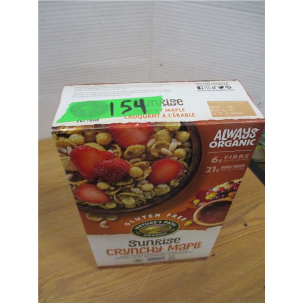 SHELF PULLS (AS IS):  CRUNCH MAPLE CEREAL (300G) - BOX