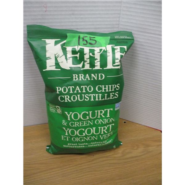 SHELF PULLS (AS IS):  YOGURT & GREEN ONION CHIPS (198G) - BAG