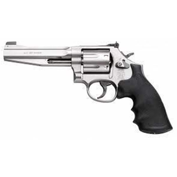 S&W PRO SERIES 686PLUS .357 5" AS 7-SHOT STAINLESS RUBBER