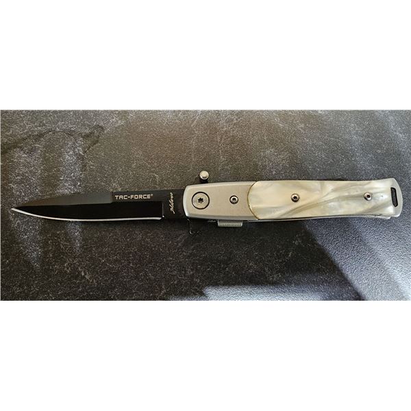 TAC-FORCE - SPRING ASSISTED KNIFE SIMULATED PEAR HANDLE