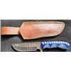 Image 1 : DAMASCUS 9" BLUE RIVER HUNTER