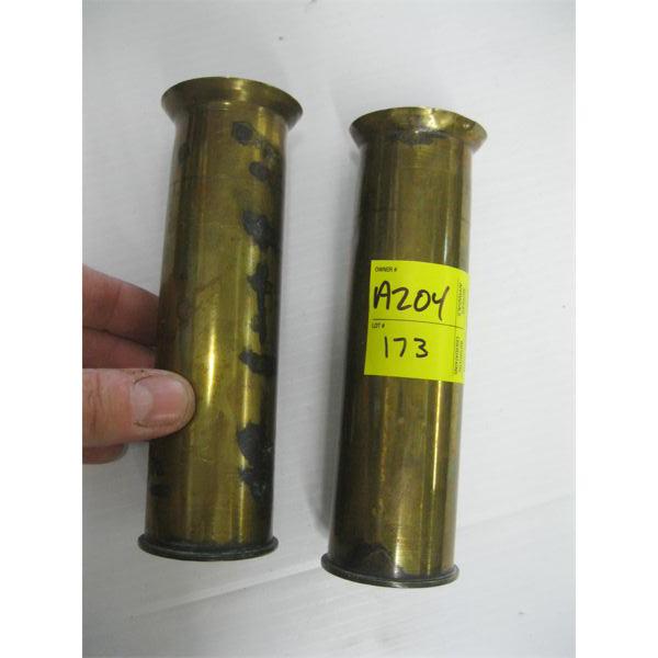2 BRASS SHELL CASINGS