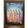 Image 1 : FRAMED COLORFUL PRINT BY B. LONG, STANDING MEN
