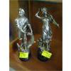 Image 1 : PAIR OF METAL SCULPTURES - THE MAN & WOMAN