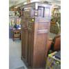 Image 3 : 6' TALL 2 DOOR ANTIQUE OAK WARDROBE