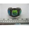 Image 1 : NAVAJO SILVER BRACELET W/TURQUOISE STONE, SIGNED