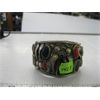 Image 1 : NAVAJO SILVER  & CORAL COLORED STONE BRACELET
