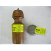 Image 1 : TEAK PEPPER GRINDER & BELT BUCKLE W/NATIVE CHIEF