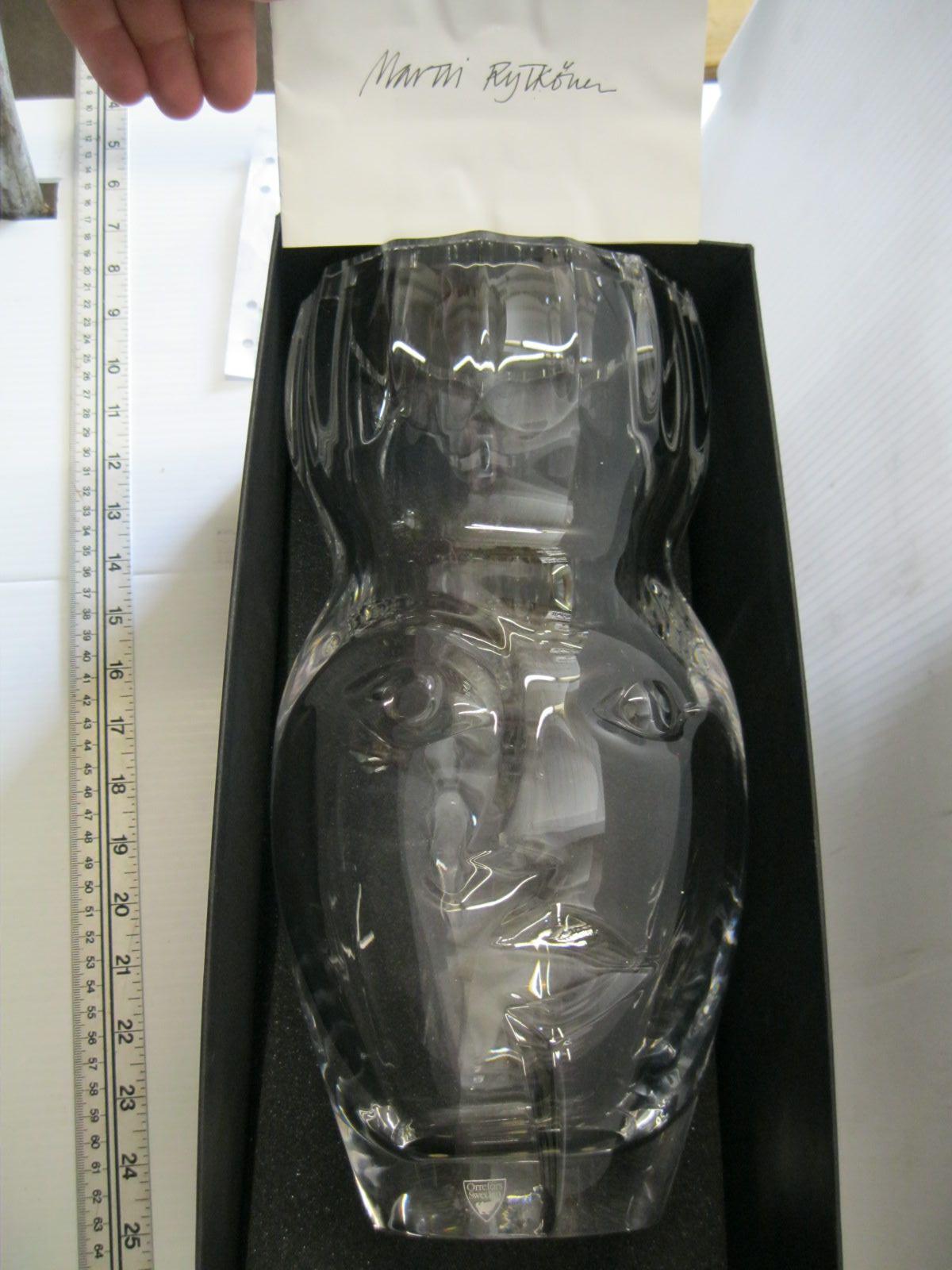 Marty Rytkonen DECORATIVE MARTTI RYTKONEN LG. CRYSTAL HEAD VASE