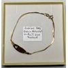 Image 1 : LADIES 14KT GOLD CHAIN BRACELET W/1 SM. DIAMOND