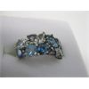 Image 3 : LADIES .925 SILVER RING W/COLORED STONES, SZ 6