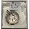 Image 1 : 1956 50 CENT COIN PENDANT