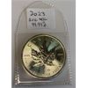 Image 1 : 2023 1 OZ SILVER CANADIAN MAPLE LEAF COIN .999 (TAX EXEMPT)