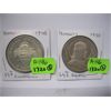 Image 1 : 2 1938 HUNGARIAN COINS,  64% SILVER