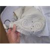 Image 2 : WHITE LEATHER BRIGHTON SHOULDER BAG W/SIDE TASSLES, NOT VERIFIED
