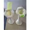 Image 1 : 2 BELLEEK SUNFLOWER VASES, 3RD MARK & 6TH MARK