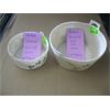 Image 1 : 2 BELLEEK SALT TUBS, LG. 3RD MARK & SM. 3RD MARK