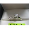 Image 2 : 10KT GOLD LADIES DIAMOND SOLITAIRE RING W/SM. SHOULDER DIAMONDS, SZ 7
