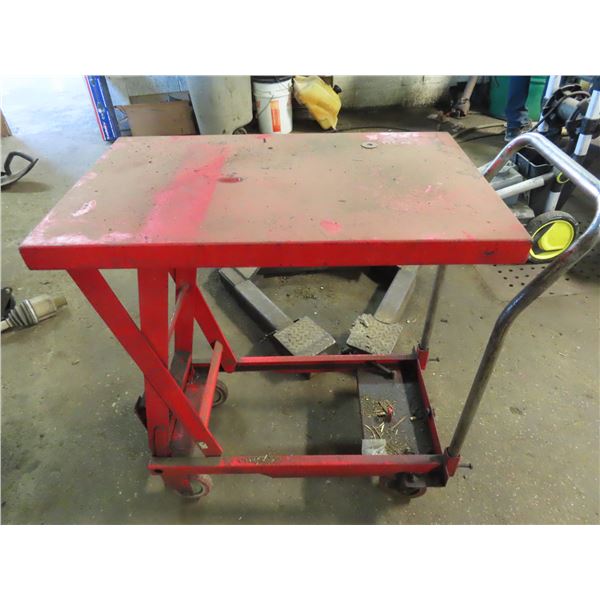 steel shop table/cart