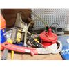Image 3 : pipe wrench, work light, tools ,etc.
