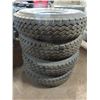 Image 1 : 4x 5 bolt split rims with Dunlop SP qualifier 7.50R16 tires