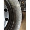 Image 3 : 4x 5 bolt 16x6.5 steel rims with 20/55R16 tires - 2 like new Dynamo winter tires and 2 worn General 