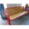 Image 2 : steel and wooden bench - 71"W