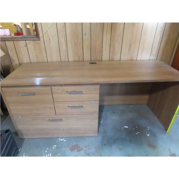 2pc desk with drawers - 72"x24"x29"H