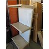 Image 1 : display shelf with pegboard and wire rack - 24"x15"X54"H