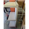 Image 2 : display shelf with pegboard and wire rack - 24"x15"X54"H