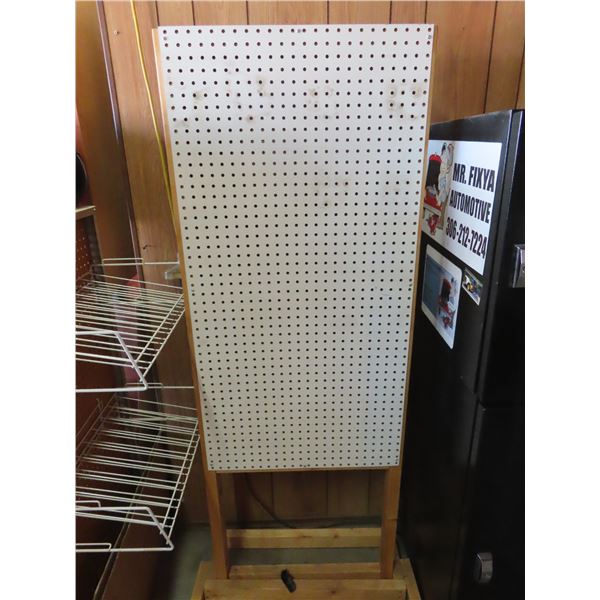 pegboard rack - 26"Wx70"H