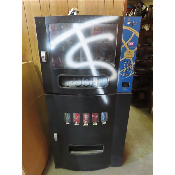 snack and drink vending machine - stock included