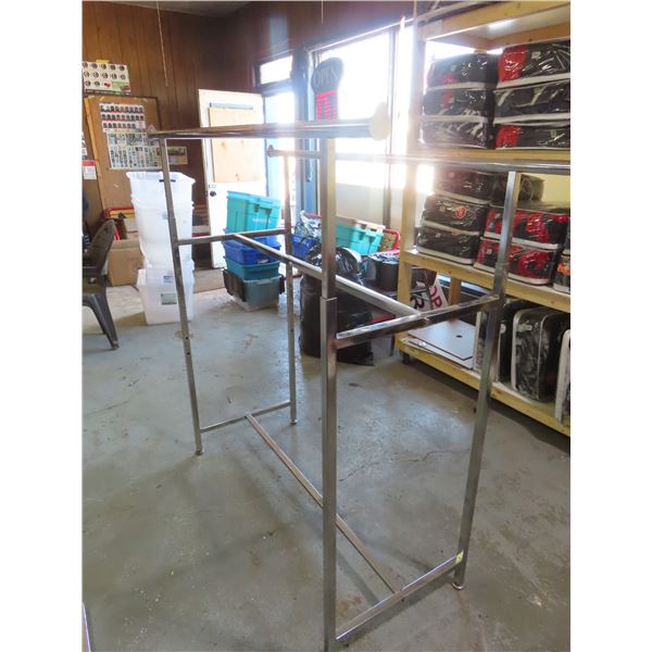 2 way adjustable clothing rack - 60"x23"x59"H