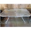 Image 1 : glass patio table - 56"x36"x28"H